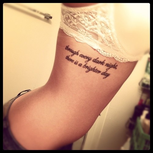 women words tattoo