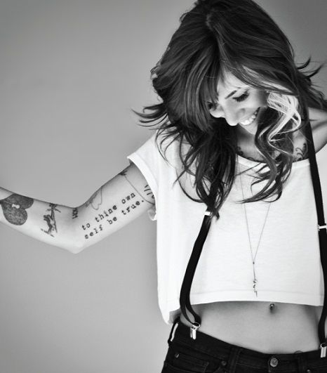 Arm woman tattoo