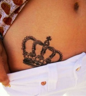 Awesome crown tattoo