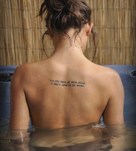 Awesome quotes tattoo for girl