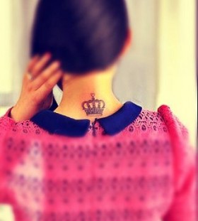 Back crown tattoo