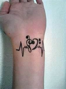 Black music tattoo