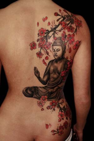 Buddha on back