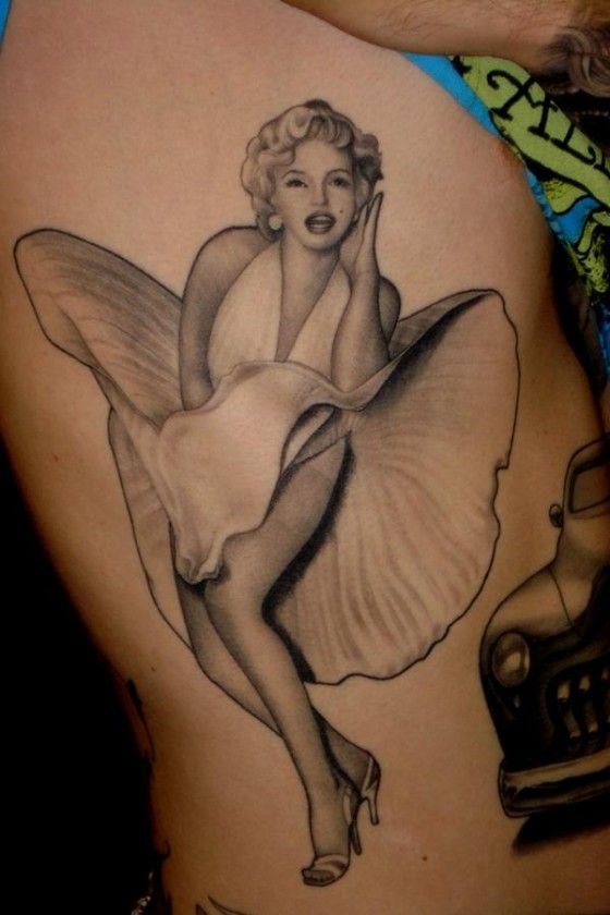 Classic Marilyn Monroe tattoo