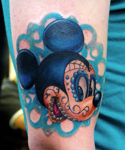 Colorful disney tattoo