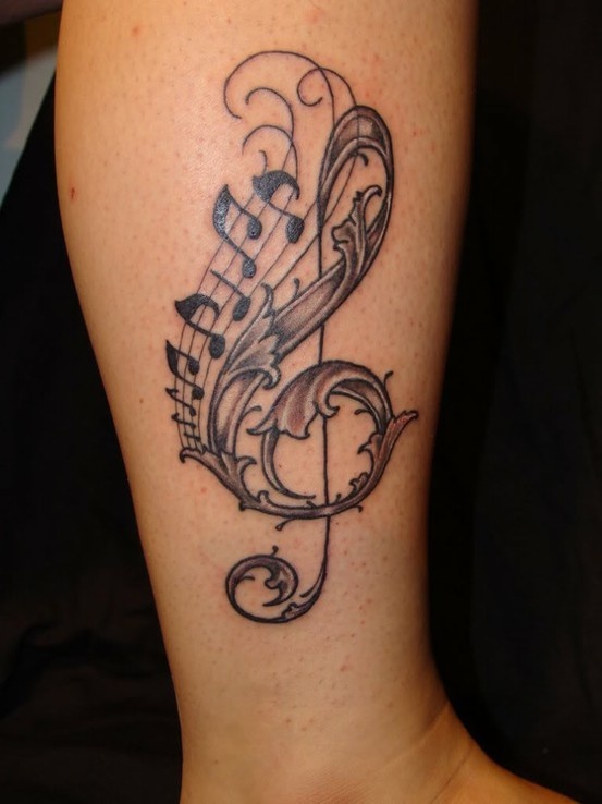 Cool music tattoo