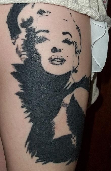 Cute Marilyn Monroe tattoo