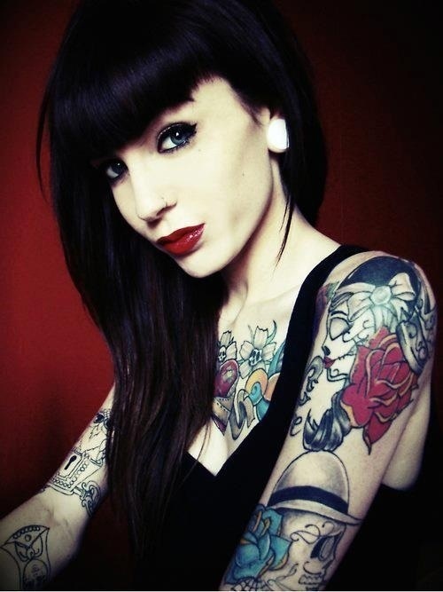 Cute woman tattoo
