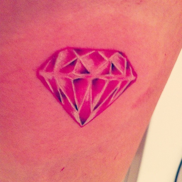 Diamond pink tattoo