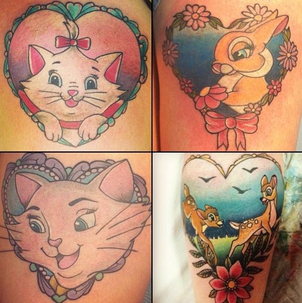 Disney animals tattoo