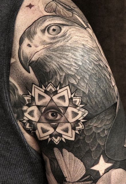 Eagle tattoo by James Spencer Briggs