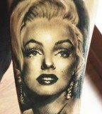 Fashionable Marilyn Monroe tattoo