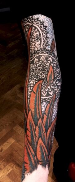 Feathers tattoo by Meathshop