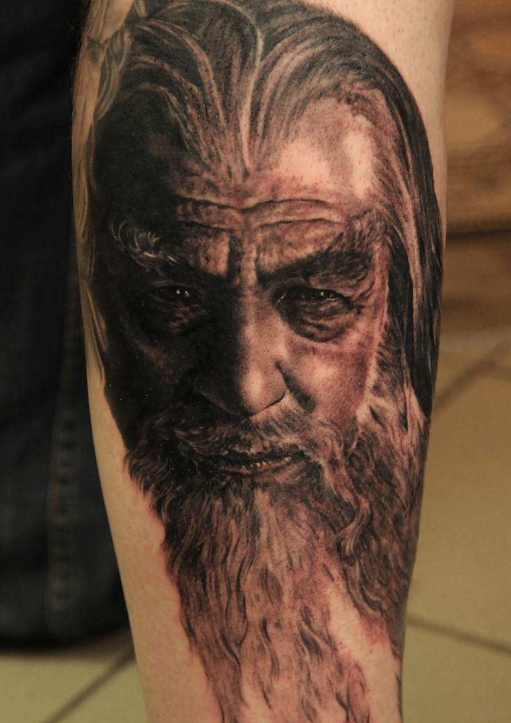 Gandalf Lord tattoo by Andy Engel