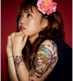 Girl asian tattoo