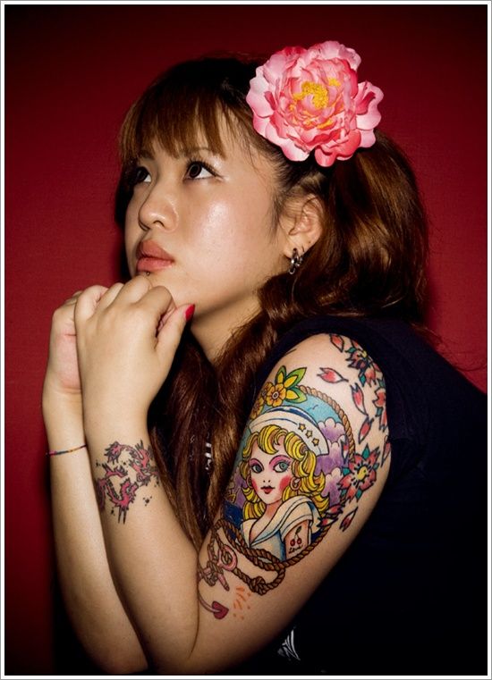 Girl asian tattoo