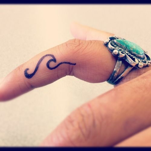 Gorgeous fingers tattoo