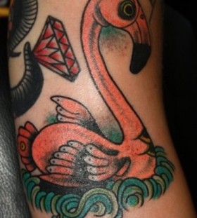 Great flamingo tattoo