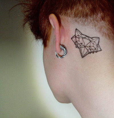 Great placed geometric tattoo