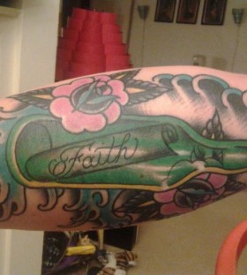 Green tattoo