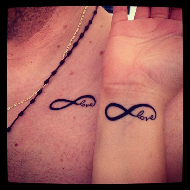 Love couples tattoo