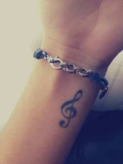 Lovely music tattoo