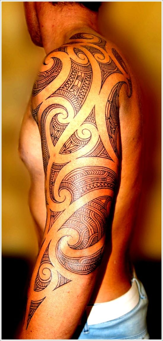 Man patterned tattoo