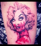 Marilyn Monroe tattoo Zombie