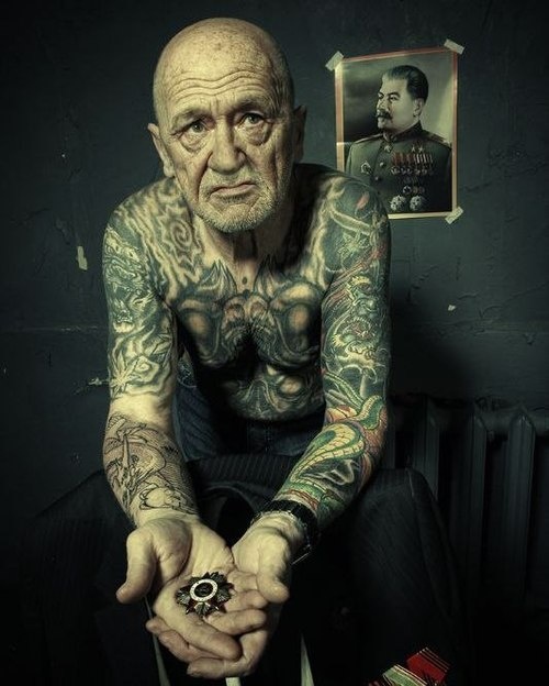 Old men personality tattoos