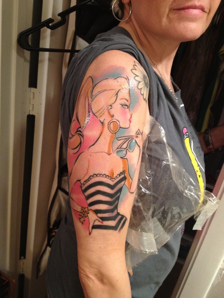 Old woman tattoo