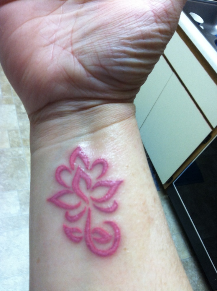 Ornament pink tattoo