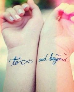 Pretty couples tattoo