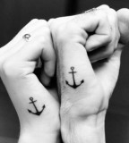 Simple couples tattoo