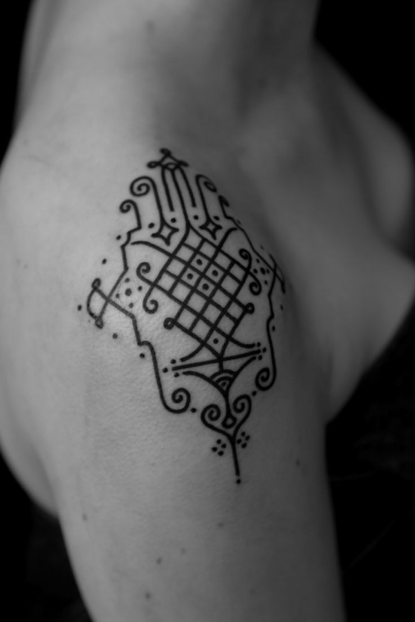 Simple geometric tattoo