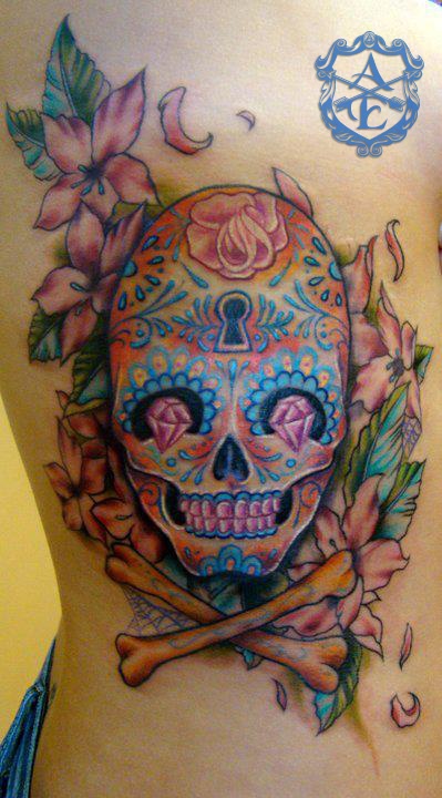 Skull tattoo by Sean Ambrose