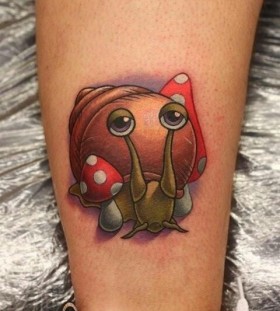 Snail tattoo by Michelle Maddison