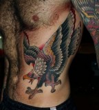 Traditional eagle tattoo