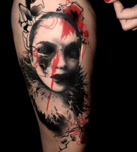 Woman tattoo by Volko Merschky