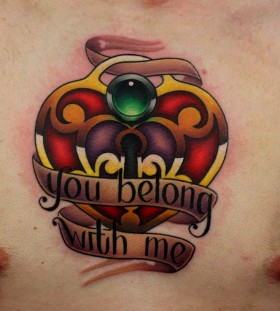 You belong to me heart tattoo by Michelle Maddison