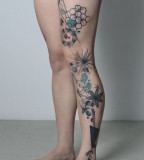 marta lipinski full leg tattoo