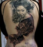 Asian women tattoo