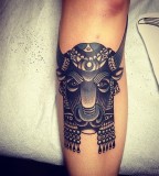 Bull tattoo by Josh Stephens