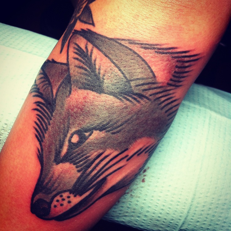 Pretty fox tattoo by Josh Stephens