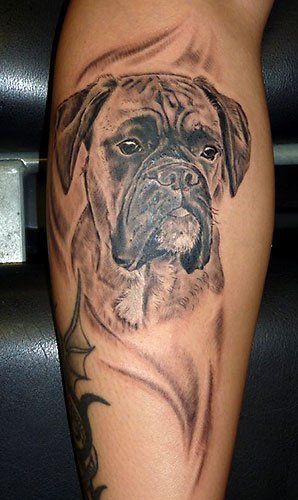 Adorable dog tattoo