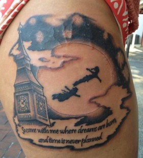 Amaizing Peter Pan tattoo