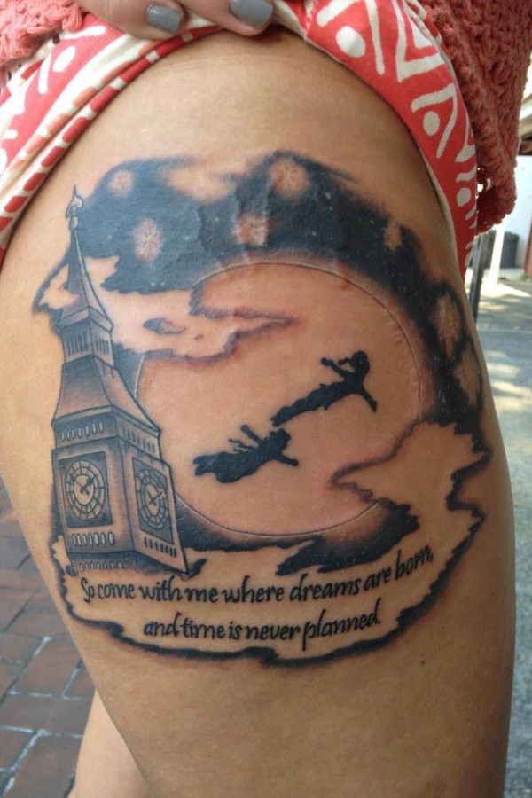 Amaizing Peter Pan tattoo