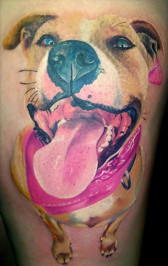 Amaizing dog tattoo