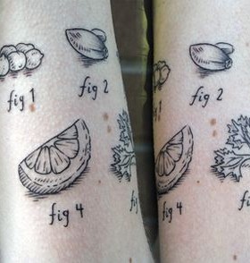 Amaizing food tattoo