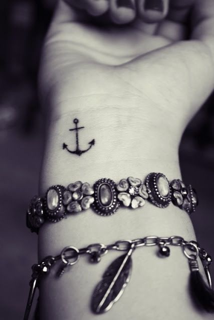 Anchor small tattoo