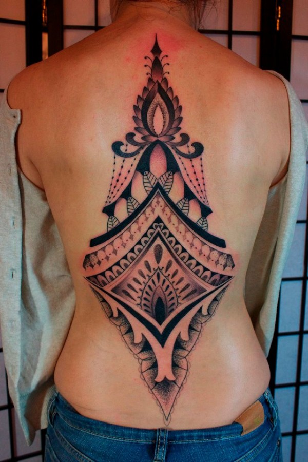 Awesome back tattoo by Gemma Pariente